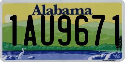 AL license plate 1AU9671