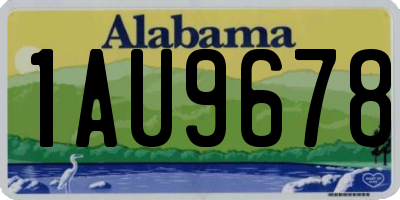 AL license plate 1AU9678