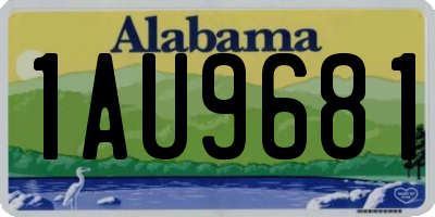 AL license plate 1AU9681