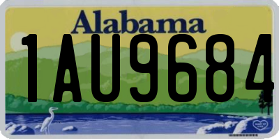 AL license plate 1AU9684
