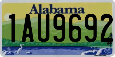 AL license plate 1AU9692