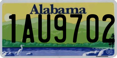 AL license plate 1AU9702