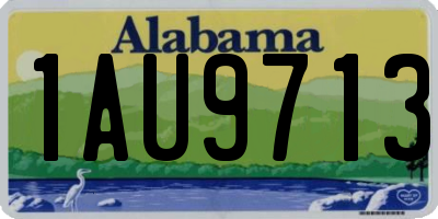 AL license plate 1AU9713
