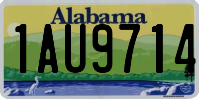 AL license plate 1AU9714