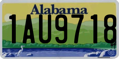 AL license plate 1AU9718