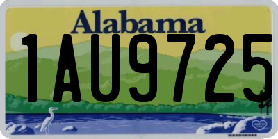 AL license plate 1AU9725