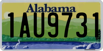 AL license plate 1AU9731