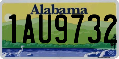 AL license plate 1AU9732