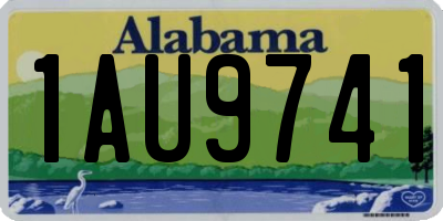 AL license plate 1AU9741