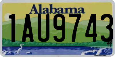 AL license plate 1AU9743