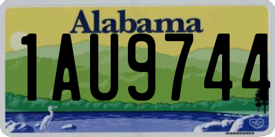 AL license plate 1AU9744
