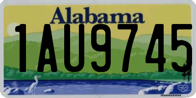AL license plate 1AU9745