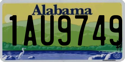 AL license plate 1AU9749
