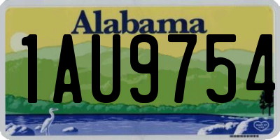 AL license plate 1AU9754