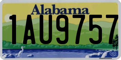 AL license plate 1AU9757