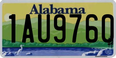 AL license plate 1AU9760