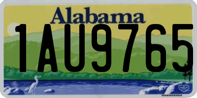 AL license plate 1AU9765