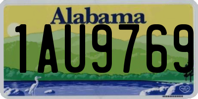 AL license plate 1AU9769