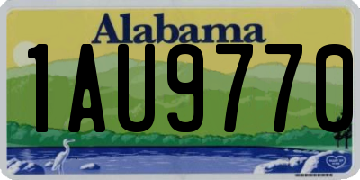 AL license plate 1AU9770