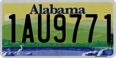 AL license plate 1AU9771