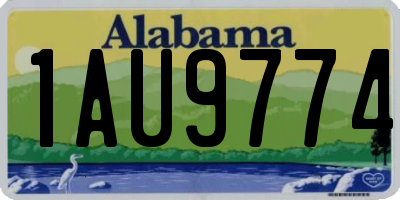 AL license plate 1AU9774