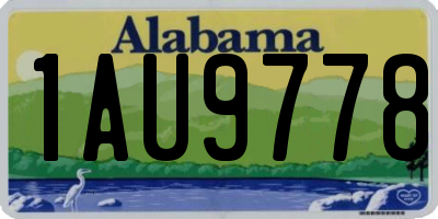 AL license plate 1AU9778