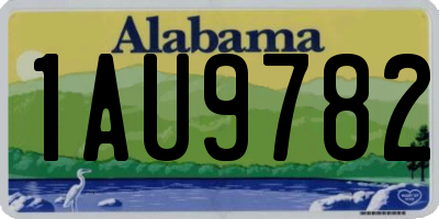 AL license plate 1AU9782