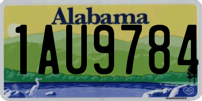 AL license plate 1AU9784