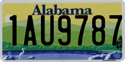 AL license plate 1AU9787