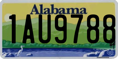 AL license plate 1AU9788