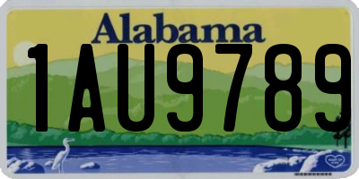 AL license plate 1AU9789