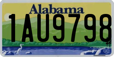 AL license plate 1AU9798