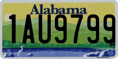 AL license plate 1AU9799