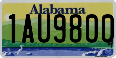AL license plate 1AU9800