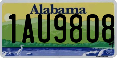 AL license plate 1AU9808