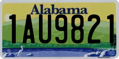 AL license plate 1AU9821