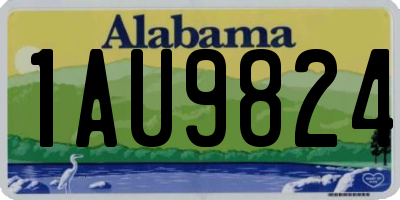 AL license plate 1AU9824