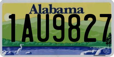 AL license plate 1AU9827