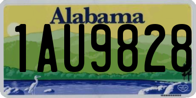 AL license plate 1AU9828
