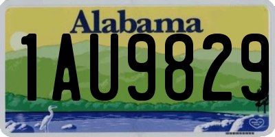 AL license plate 1AU9829