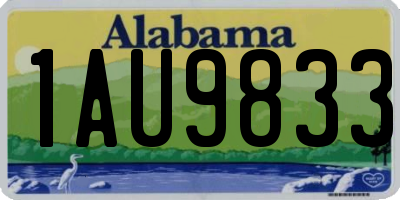 AL license plate 1AU9833