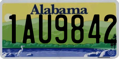 AL license plate 1AU9842