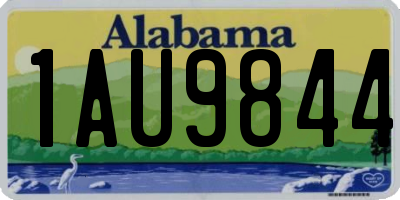 AL license plate 1AU9844