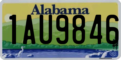 AL license plate 1AU9846