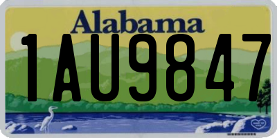 AL license plate 1AU9847