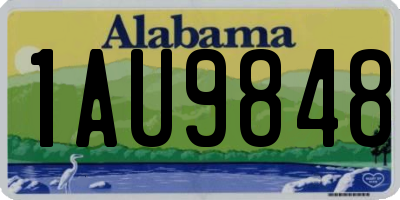 AL license plate 1AU9848
