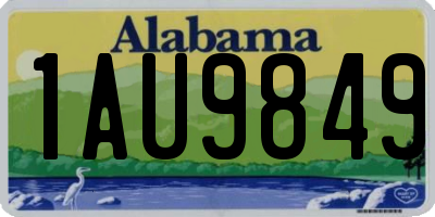 AL license plate 1AU9849