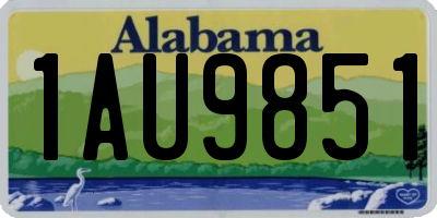AL license plate 1AU9851