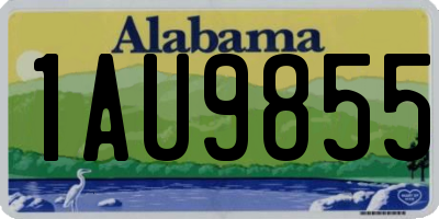 AL license plate 1AU9855