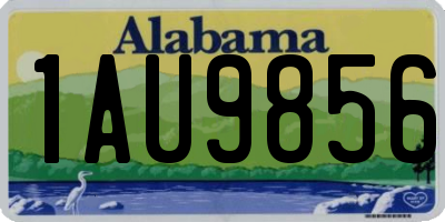AL license plate 1AU9856
